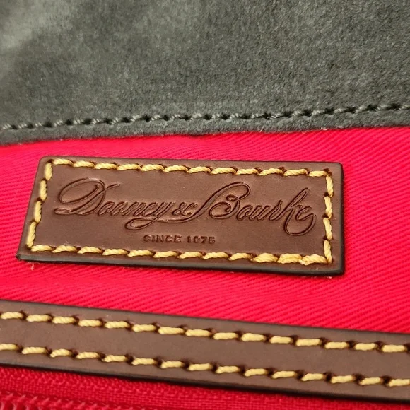 Dooney & Bourke Hunter Green Suede and Leather tote - Picture 10 of 16